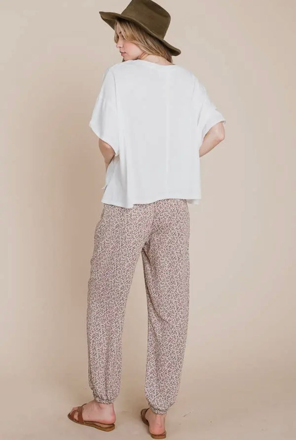 Floral Print Joggers