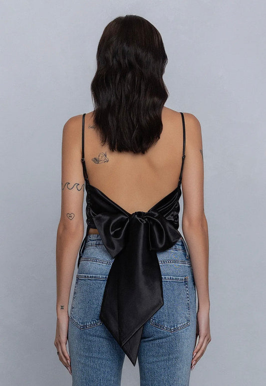 Satin Ribbon Tie Cami