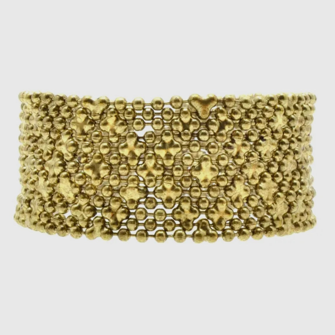 Gold Metal Mesh Bracelet