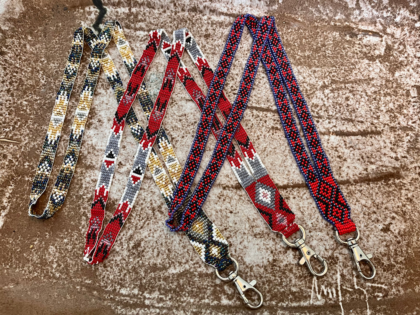 Handmade Seed Bead Lanyard