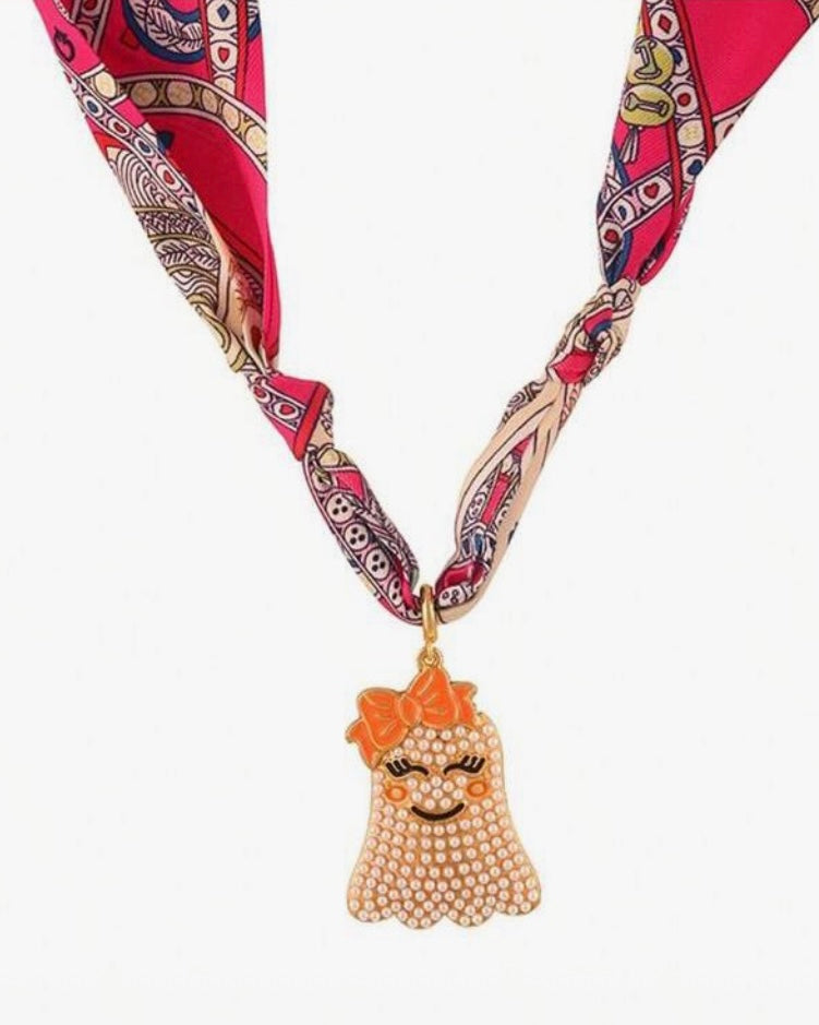 Halloween Scarf Necklace