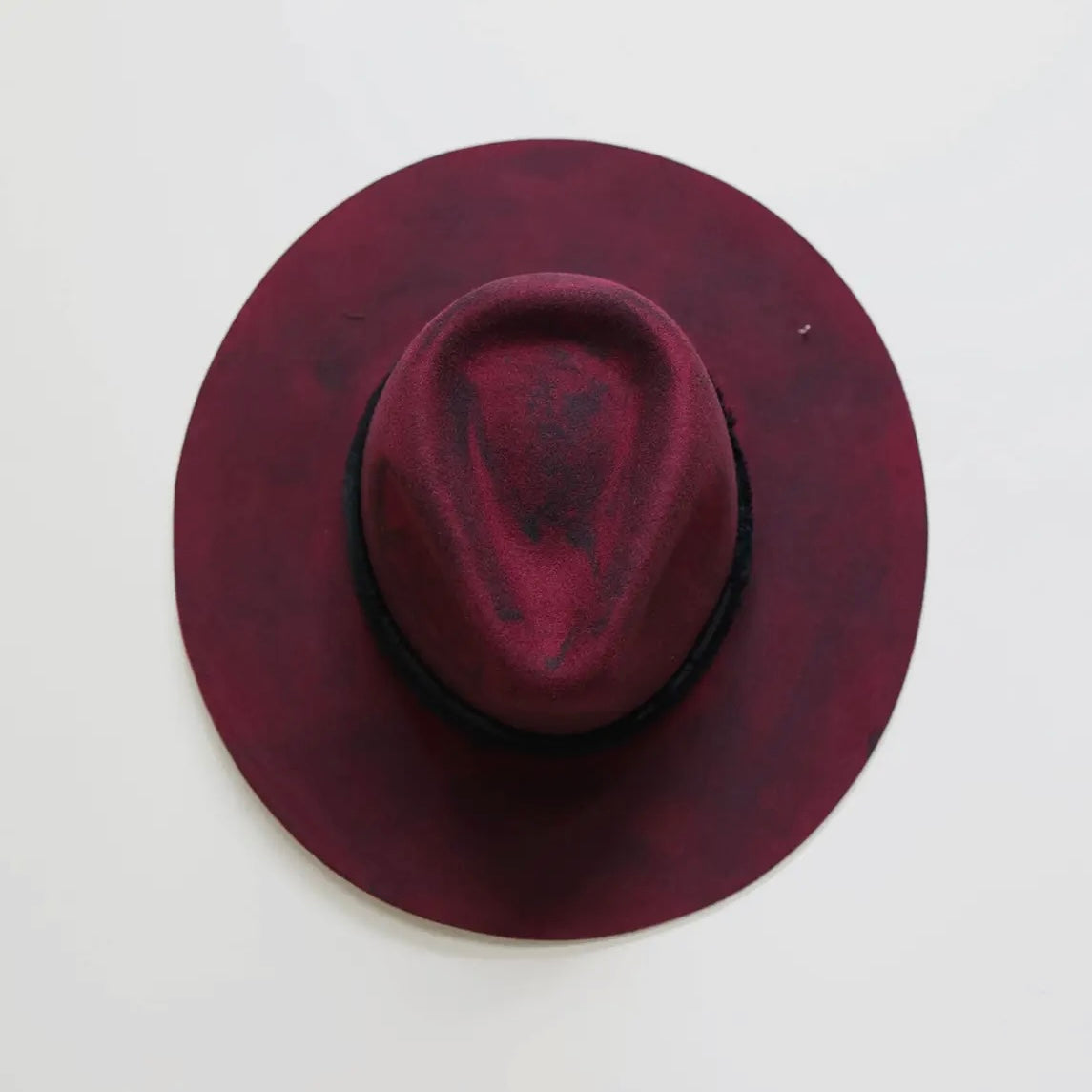 Bordeaux Womens Wide
Brim Felt Fedora Hat