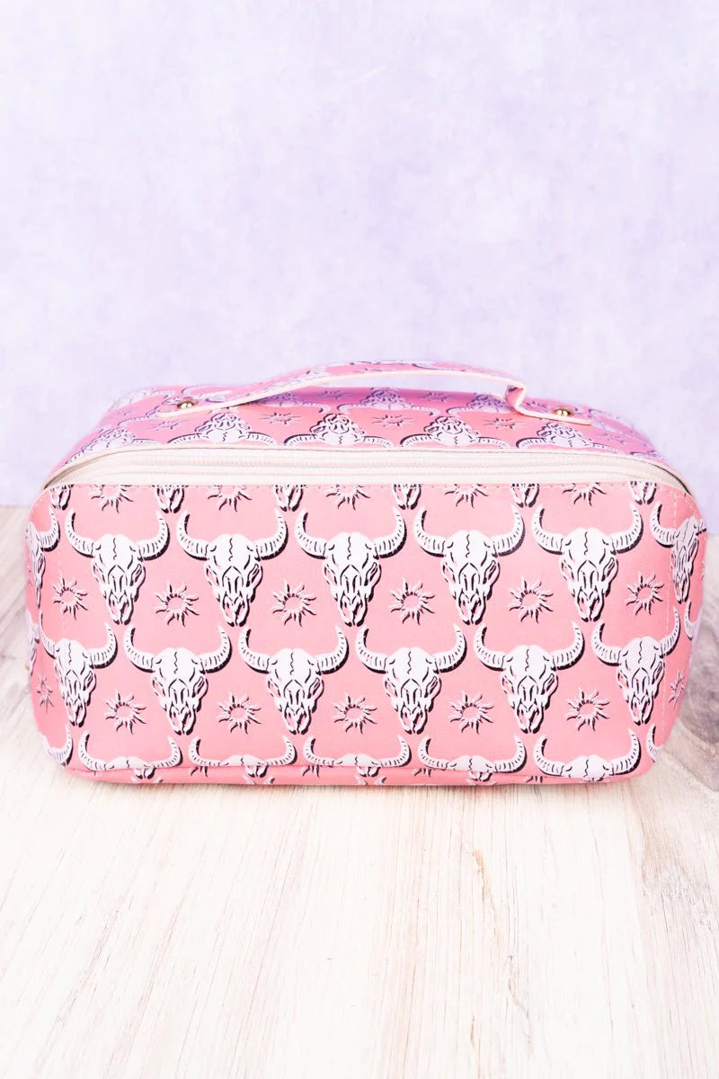 Stillwater Steer Jetsetter Makeup Bag