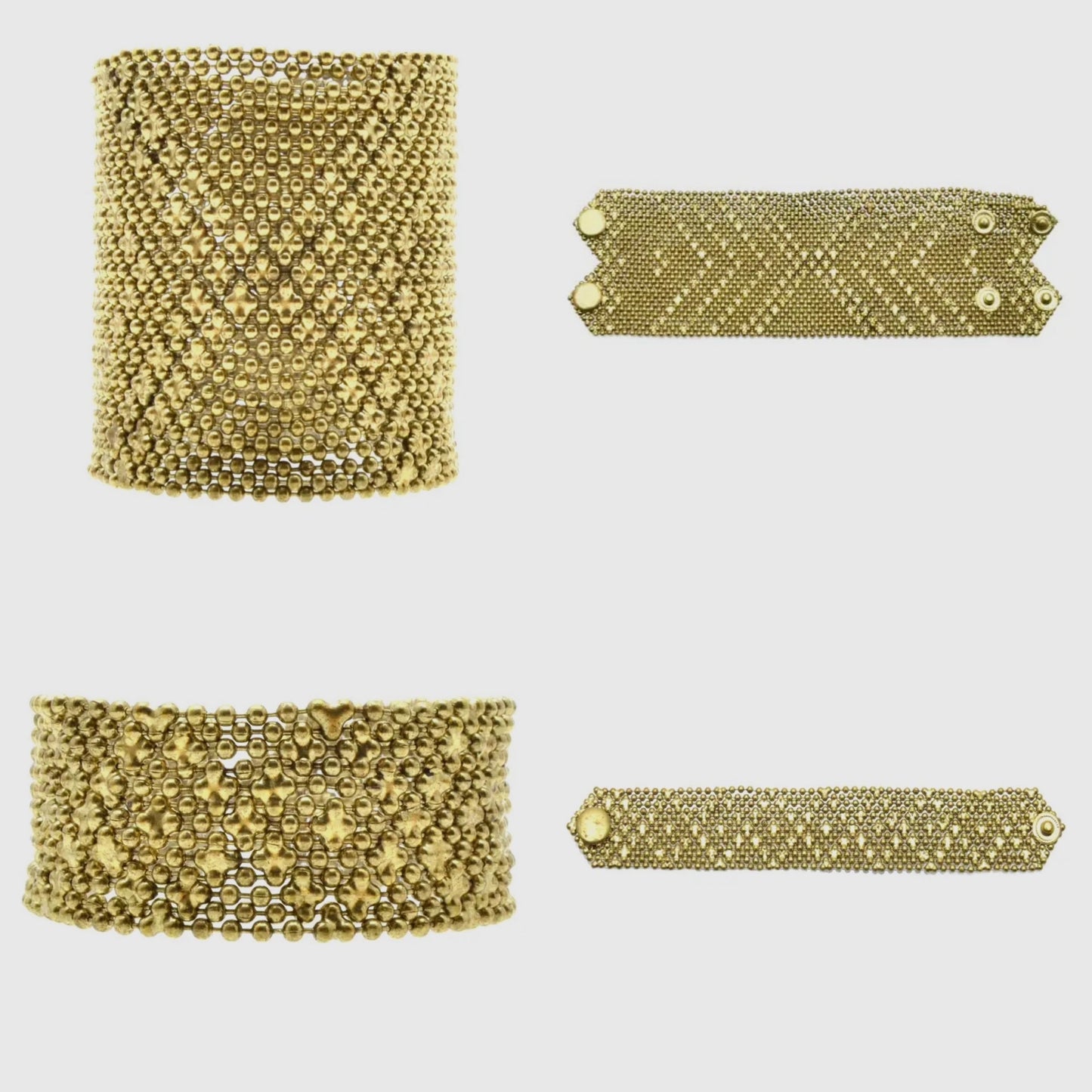 Gold Metal Mesh Bracelet
