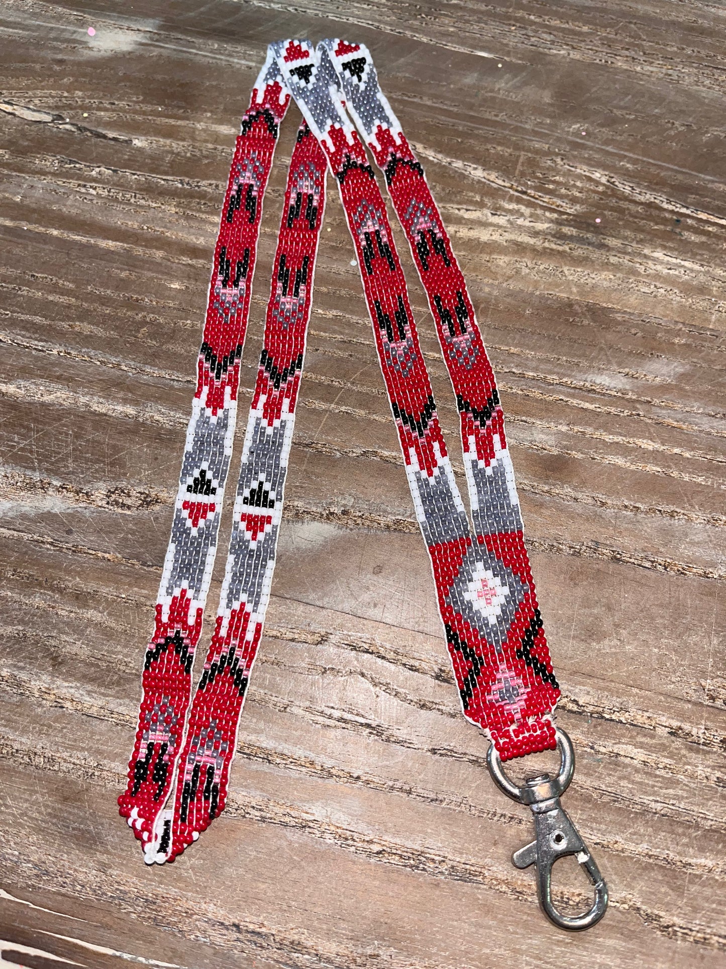 Handmade Seed Bead Lanyard