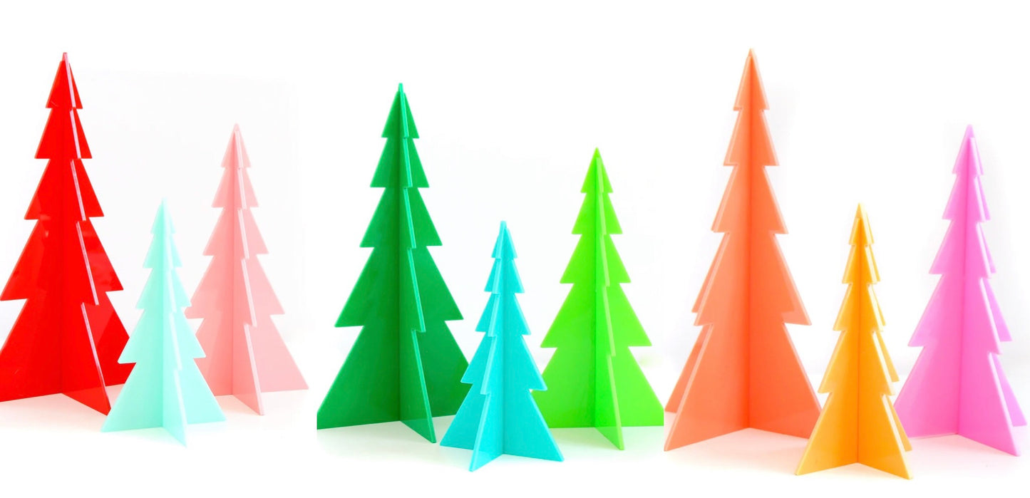 Acrylic Christmas Tree Sets