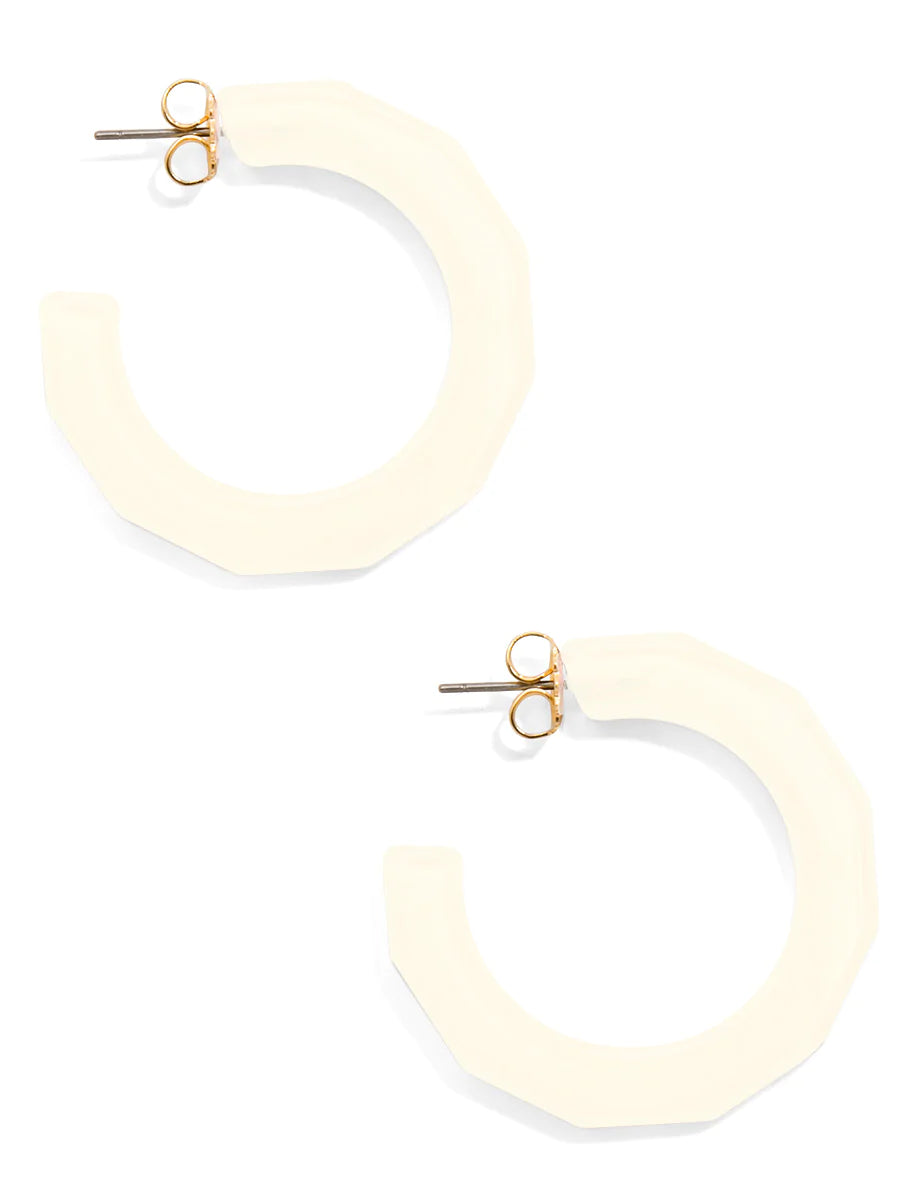 Large Resin Textured Open Hoop