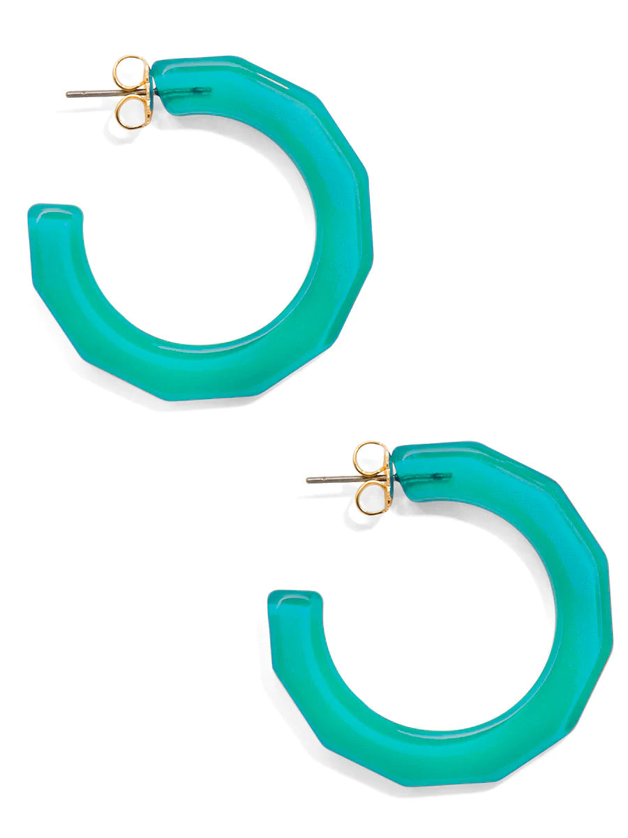 Large Resin Textured Open Hoop