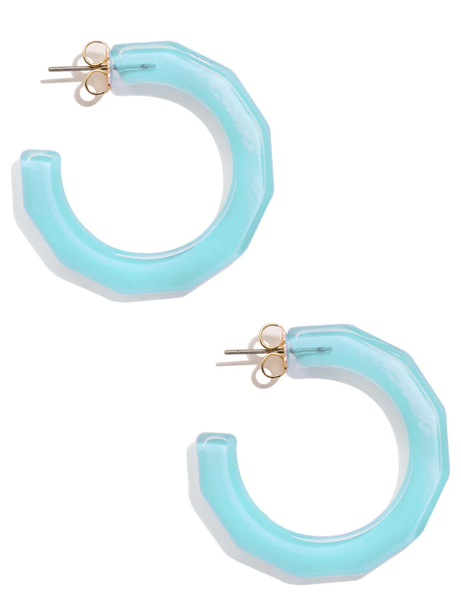 Large Resin Textured Open Hoop