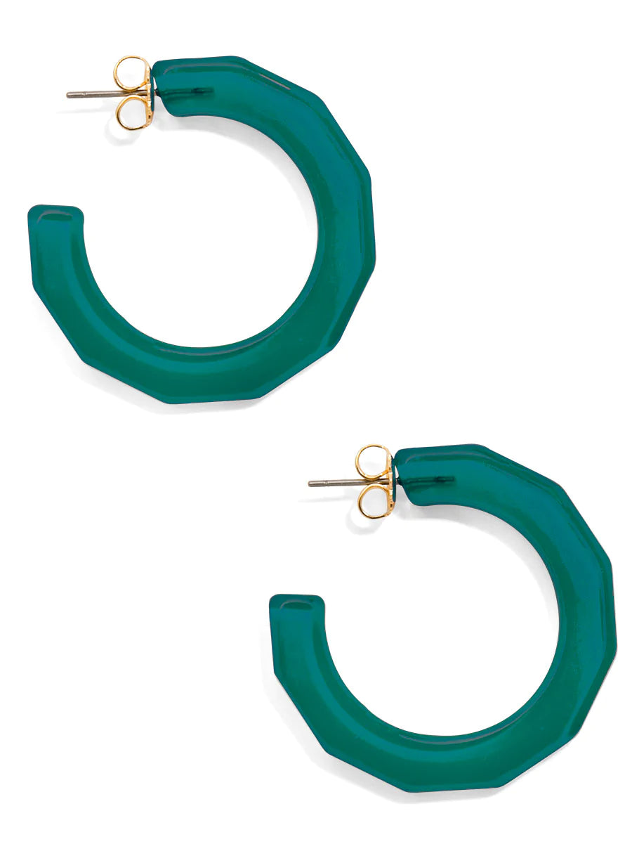 Large Resin Textured Open Hoop