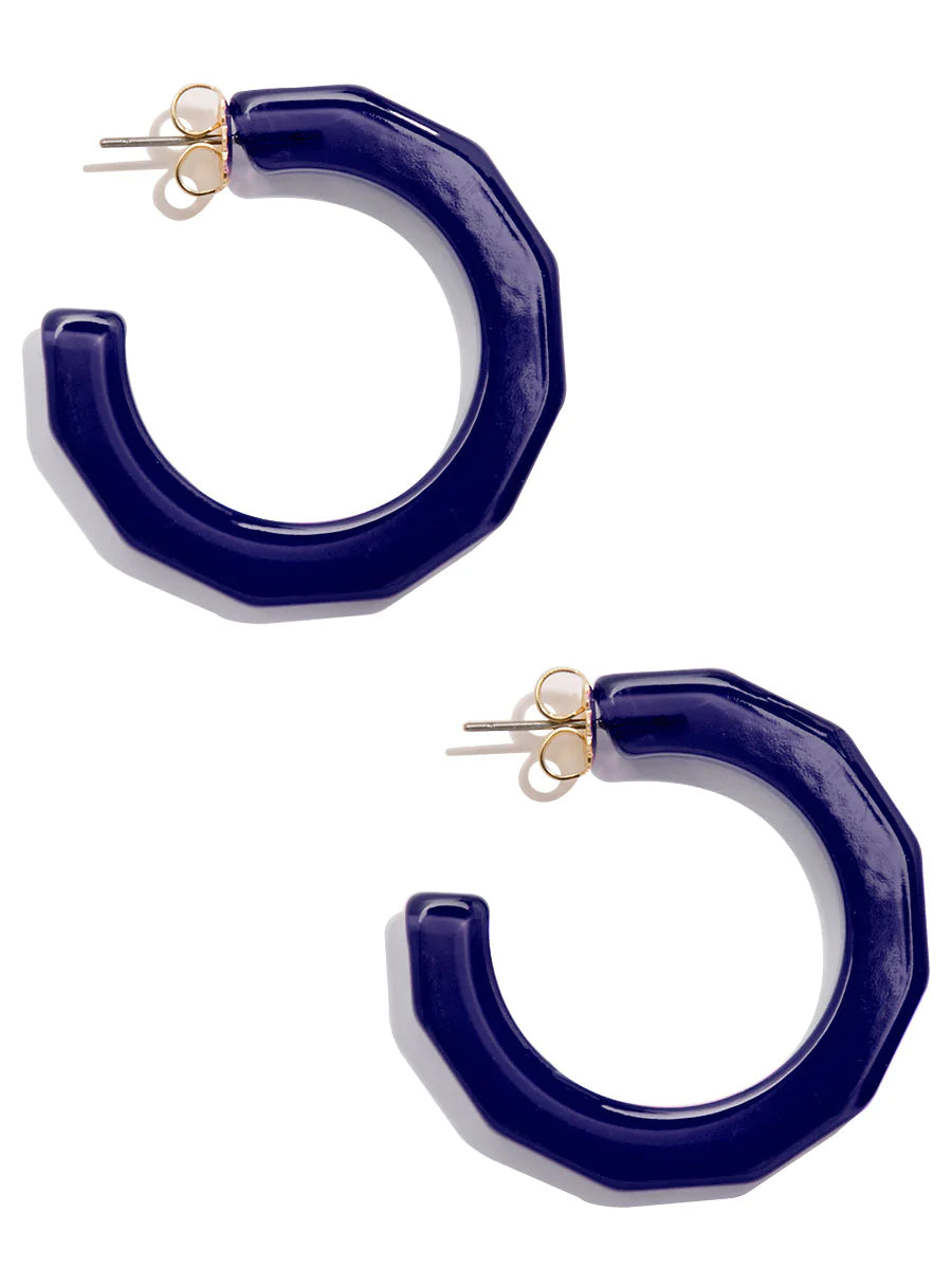 Large Resin Textured Open Hoop