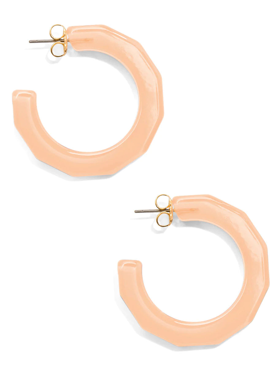 Large Resin Textured Open Hoop