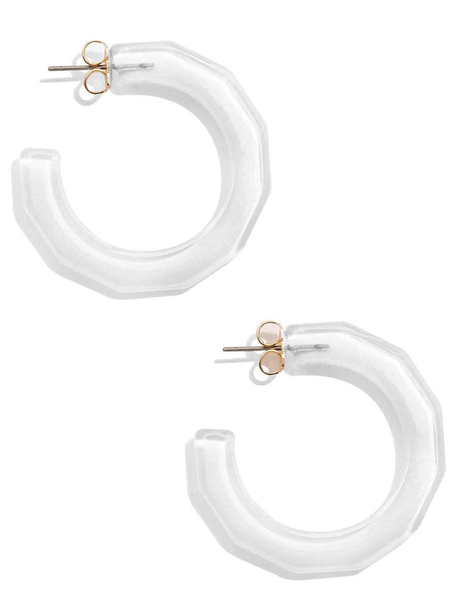 Large Resin Textured Open Hoop