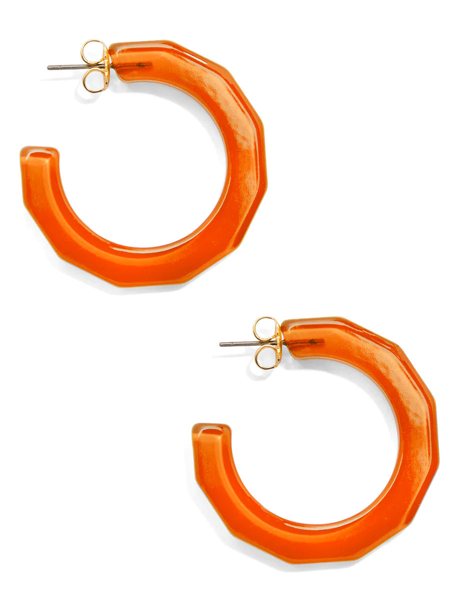Large Resin Textured Open Hoop