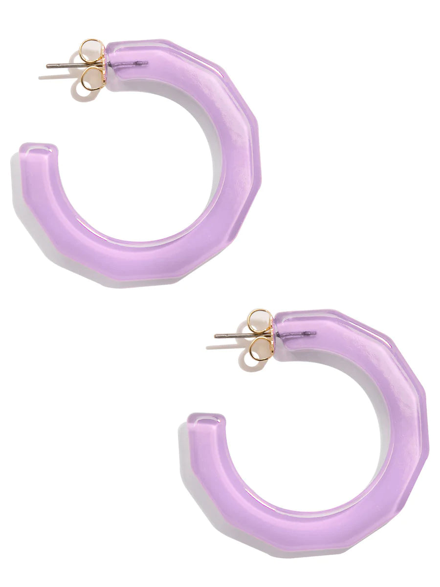 Large Resin Textured Open Hoop