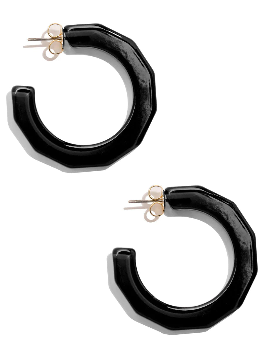Large Resin Textured Open Hoop
