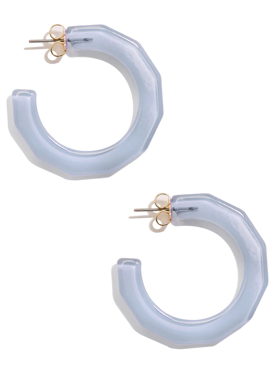 Large Resin Textured Open Hoop